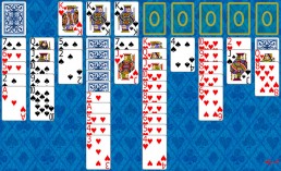 Spider 2 Suits Solitaire during the game in Solitaire Collection
