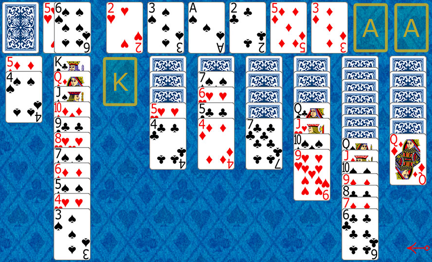 klondike double solitaire turn one